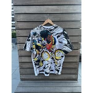 Vintage Marvel AOP Tee Bishop X Wolverine | Size L